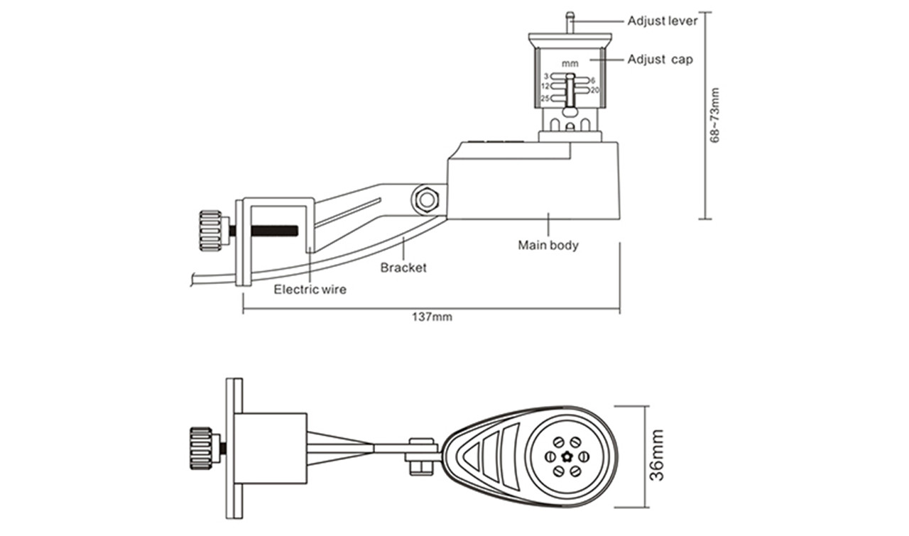 سنسور باران آبیاری WiredBluetoothZigbee برای سیستم بارانی 02 (3)